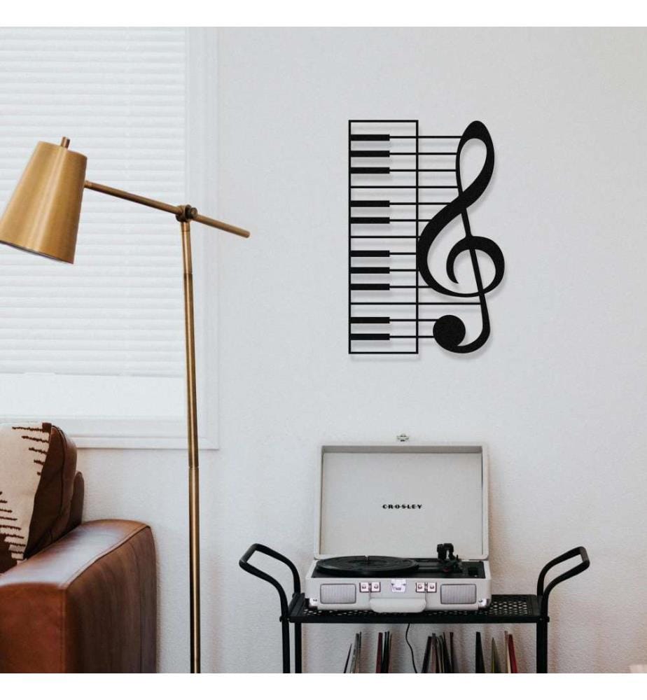 Decorative Metal Wall Accessory, Black, Metal