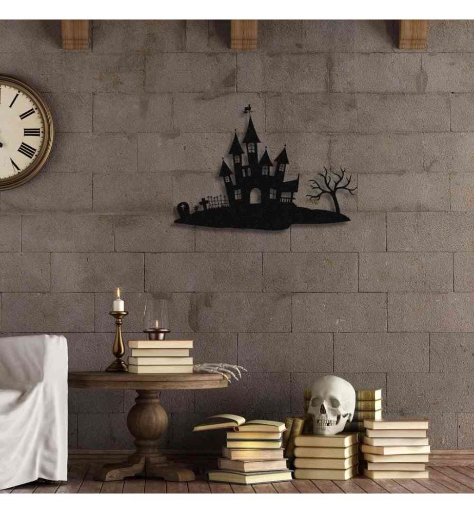 Decorative Metal Wall Accessory, Black, Metal