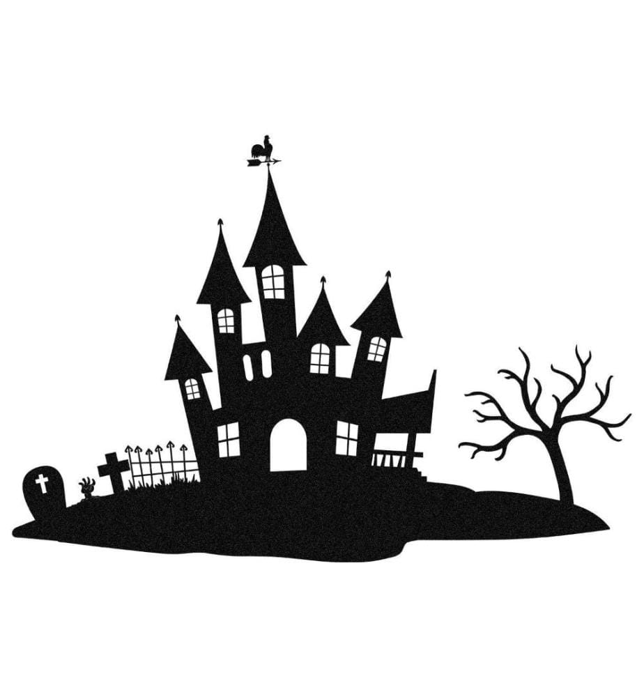 Decorative Metal Wall Accessory, Black, Metal