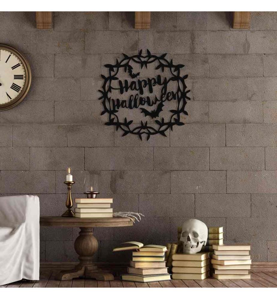 Decorative Metal Wall Accessory, Black, Metal