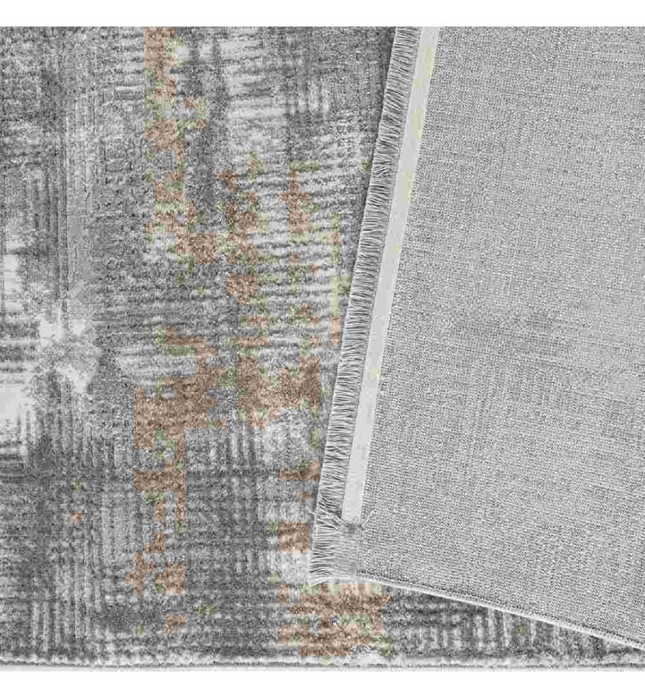 Flurteppich, Grau, Beige, Creme, 60% Polypropylen - 40% Polyester, 120 x 500 cm