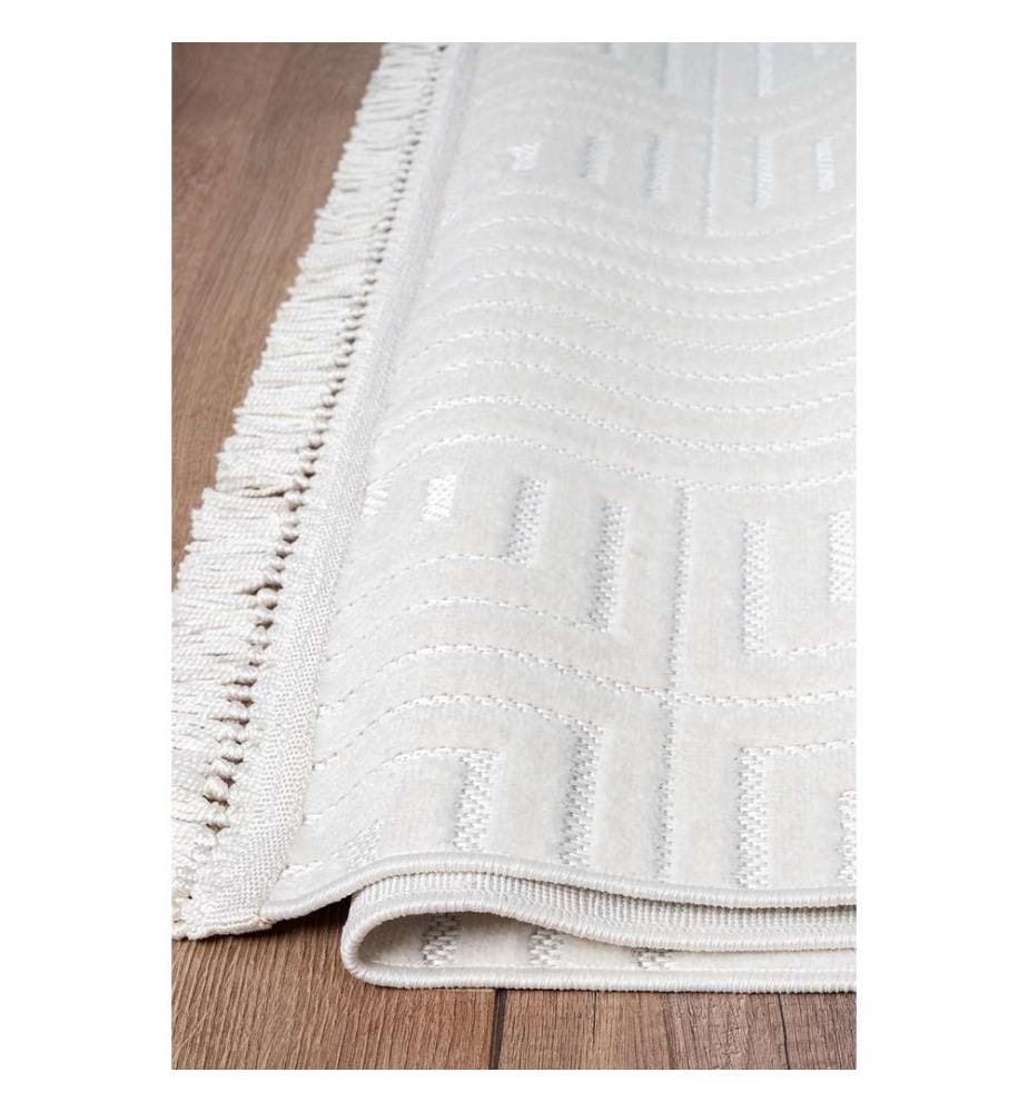 Hall Carpet, White, 100% Polypropylene, 80 x 150 cm