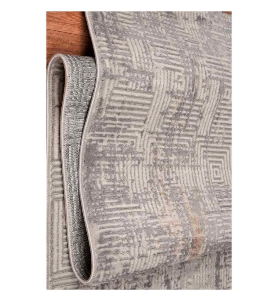 Hall Carpet, Grey, 100% Polyester, 120 x 350 cm