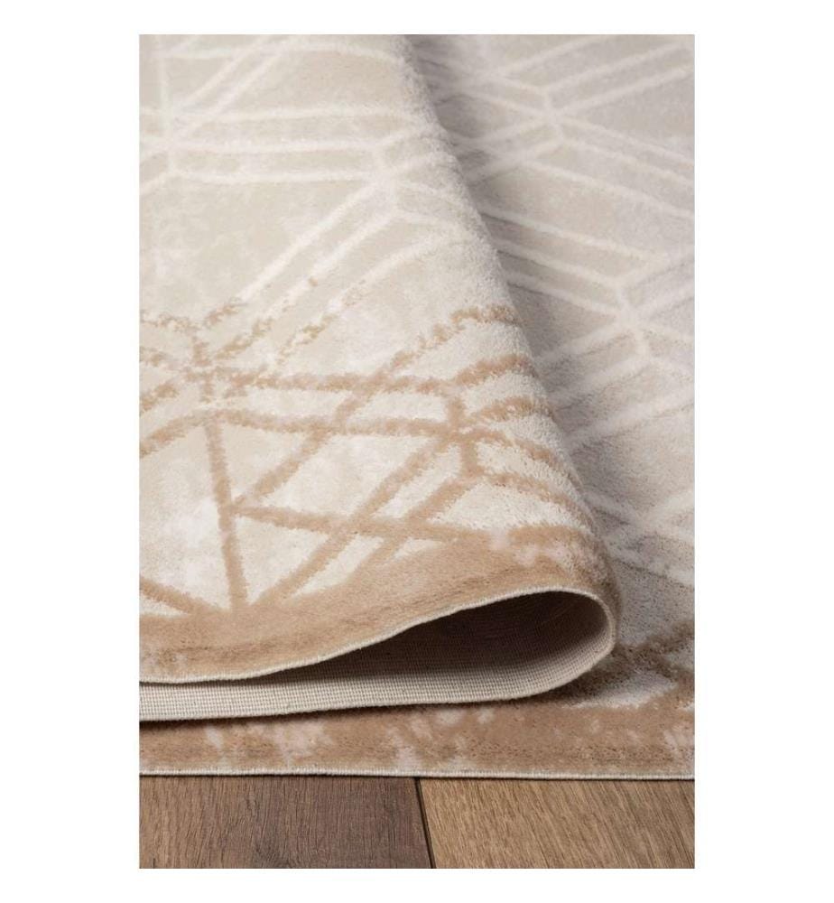 Tappeto da sala, Beige, 100% Acrilico, 160 x 400 cm