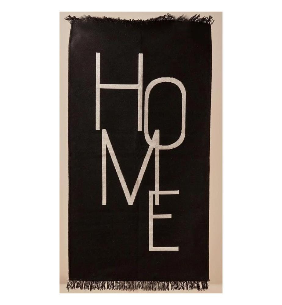Tappeto, Nero, 100% cotone, 120 x 180 cm