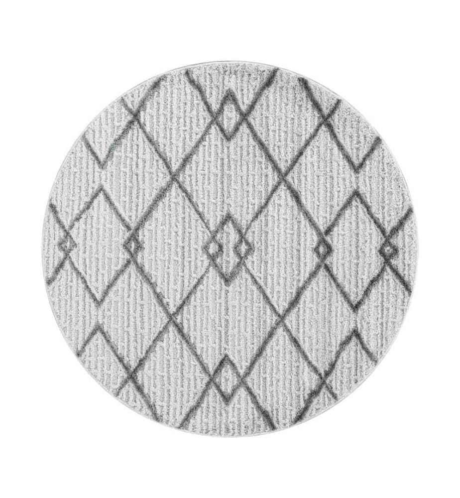 Tapis, crème, 100% polypropylène, 160 x 160 cm