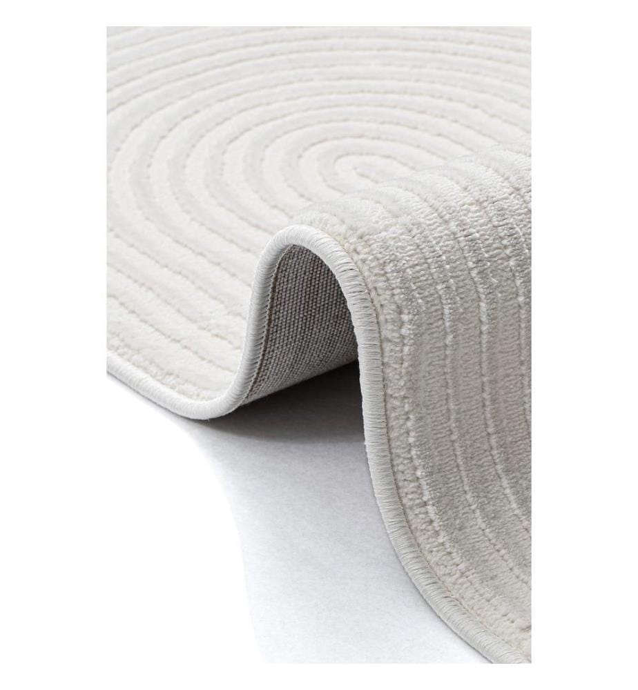 Tappeto, Grigio, Bianco, 100% poliestere, 80 x 150 cm