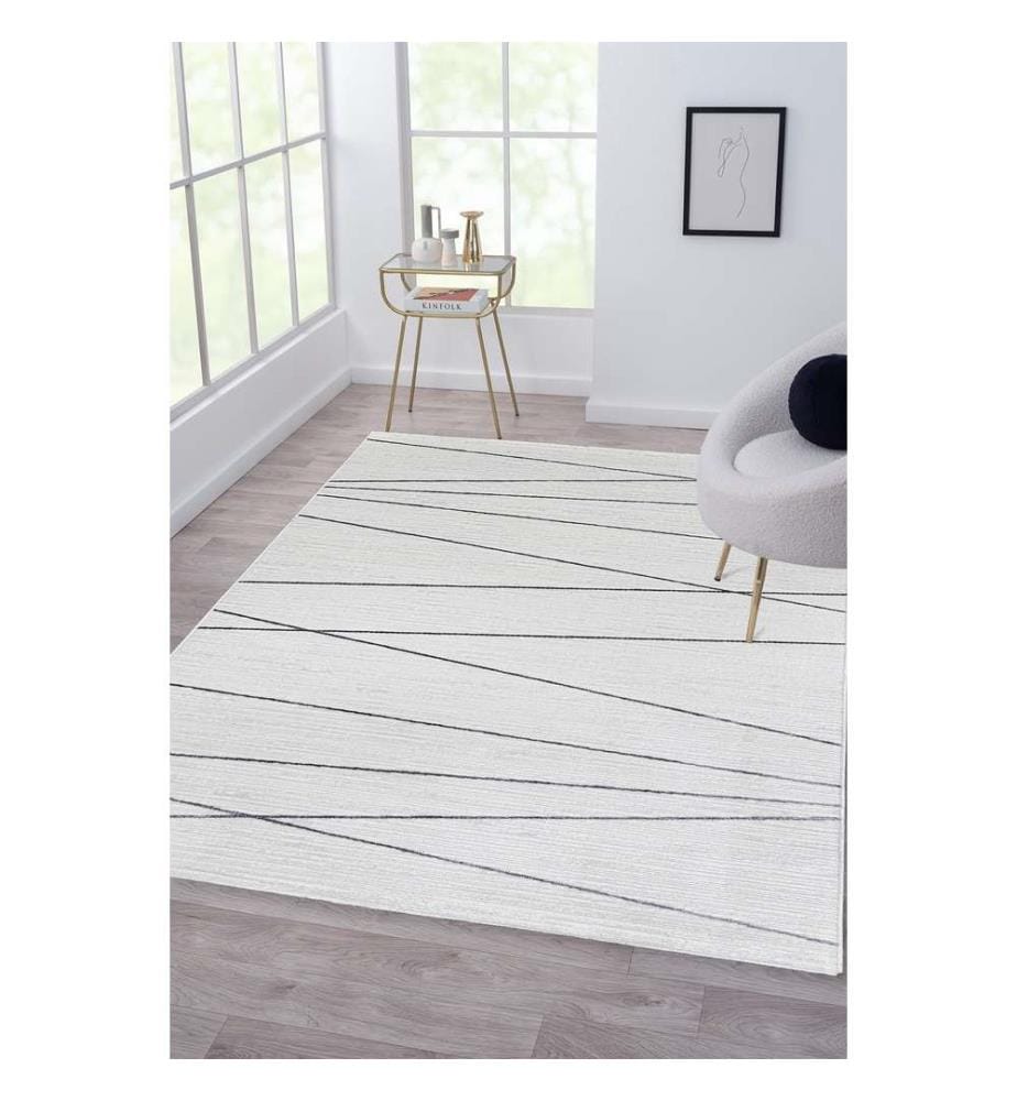 Tappeto, Crema, 100% poliestere, 100 x 200 cm