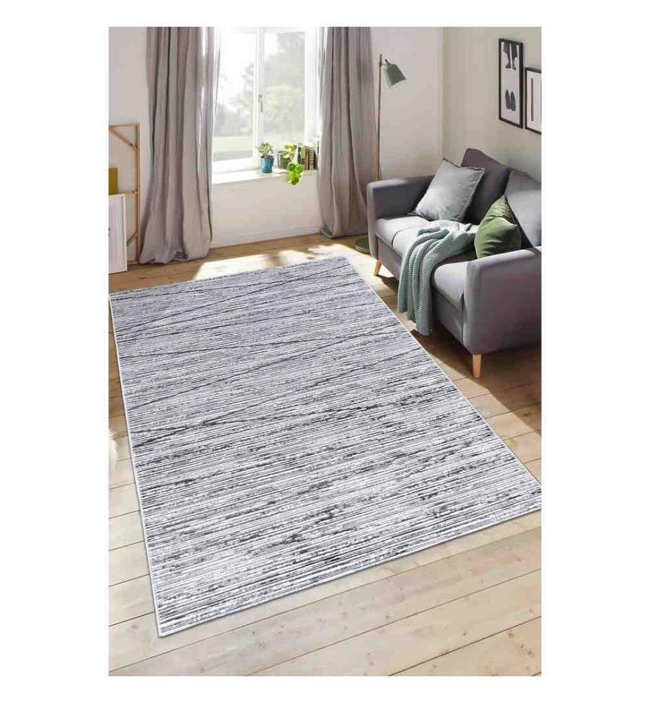 Tappeto, Grigio, 100% poliestere, 120 x 170 cm