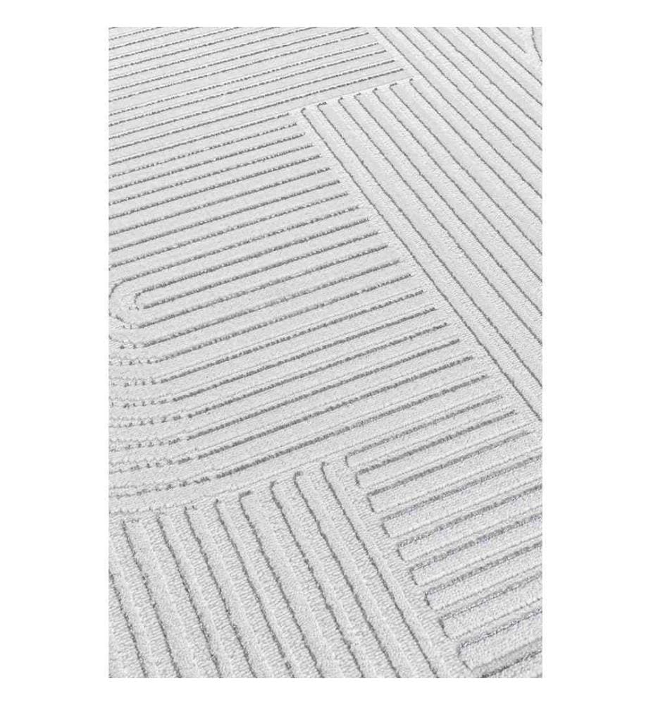 Tappeto, Grigio, Crema, 100% poliestere, 120 x 170 cm