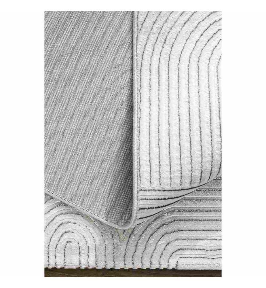 Tappeto, Grigio, Crema, 100% poliestere, 120 x 170 cm