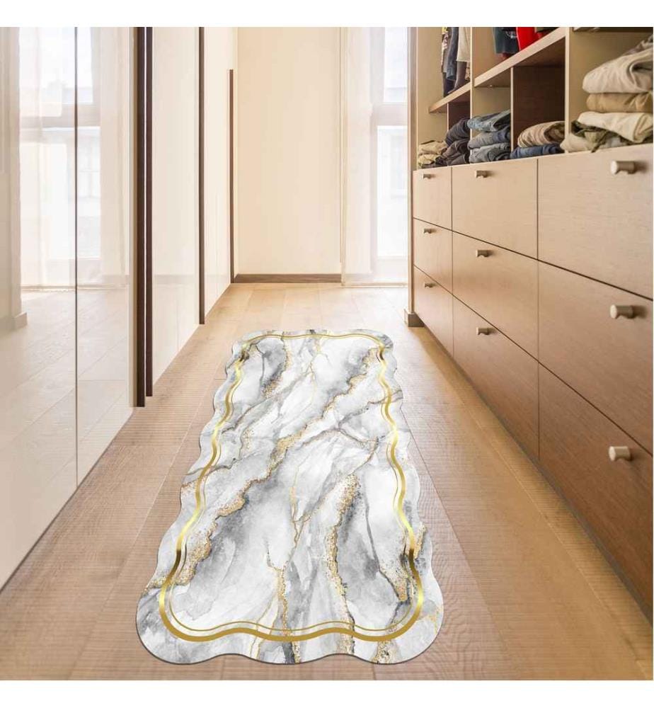 Hall Carpet, Grey, 100% Polyester, 80 x 200 cm