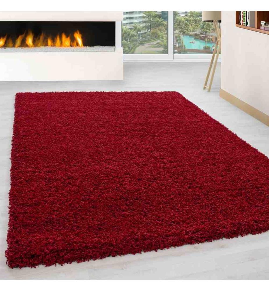 Tappeto da sala, rosso chiaretto, 100% polipropilene, 80 x 150 cm