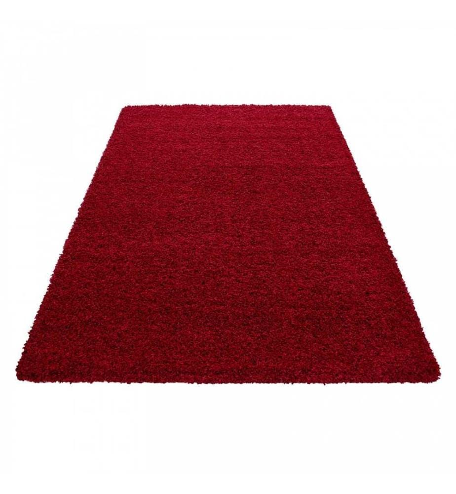 Tappeto da sala, rosso chiaretto, 100% polipropilene, 80 x 250 cm