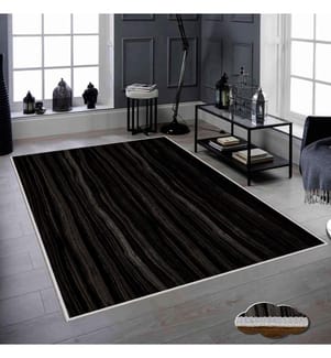 Tapis, or, noir, 100% polyester, 40 x 60 cm