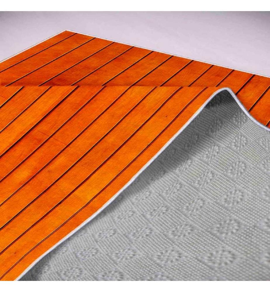 Teppich, Orange, Schwarz, 100% Polyester, 140 x 220 cm