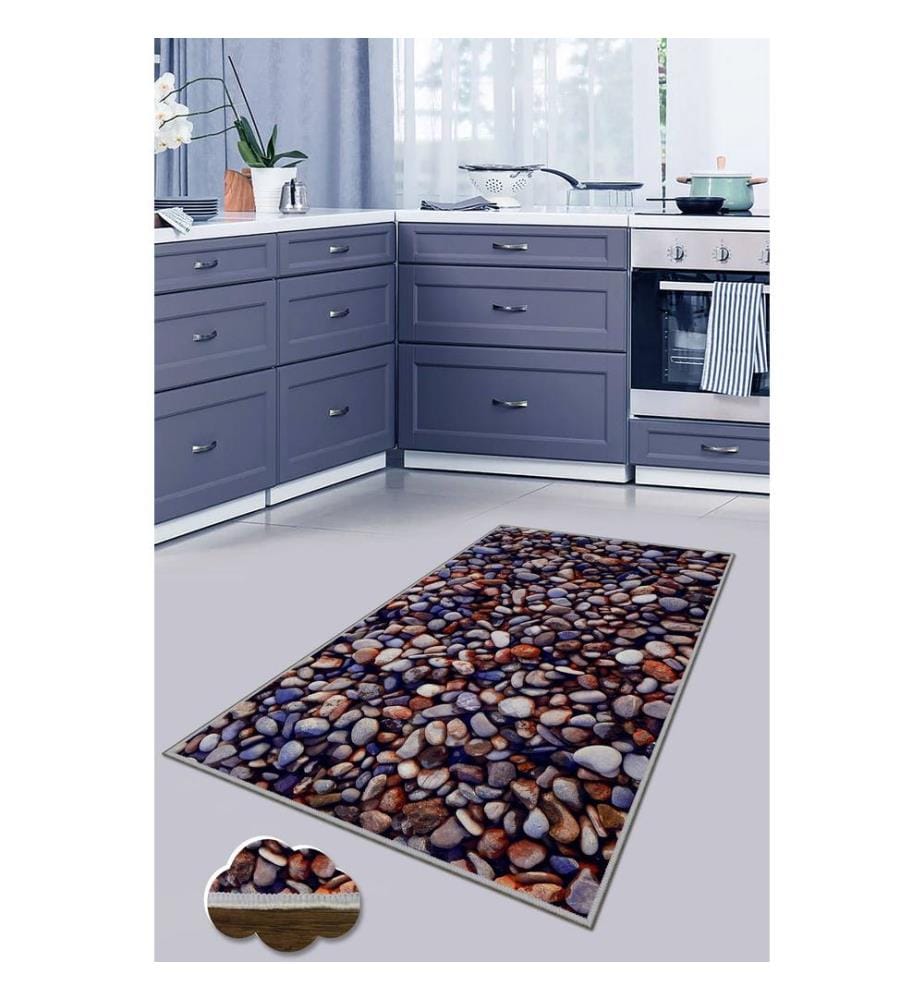Teppich, Mehrfarbig, 100% Polyester, 50 x 80 cm