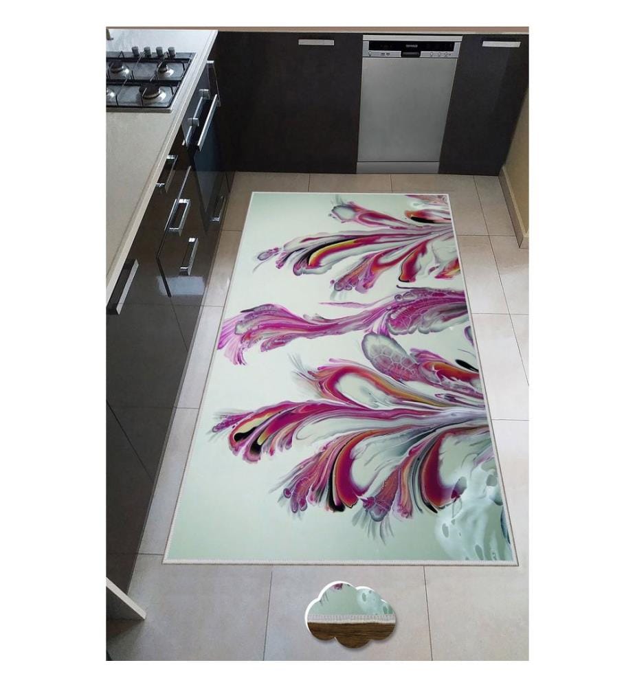 Teppich, Mehrfarbig, 100% Polyester, 50 x 80 cm