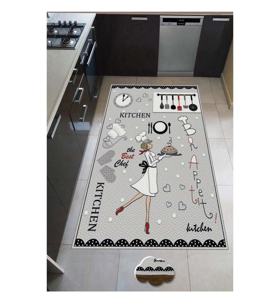 Teppich, Mehrfarbig, 100% Polyester, 50 x 80 cm