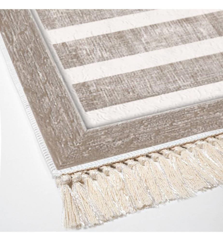 Teppich, Beige, 100% Polyester, 80 x 120 cm