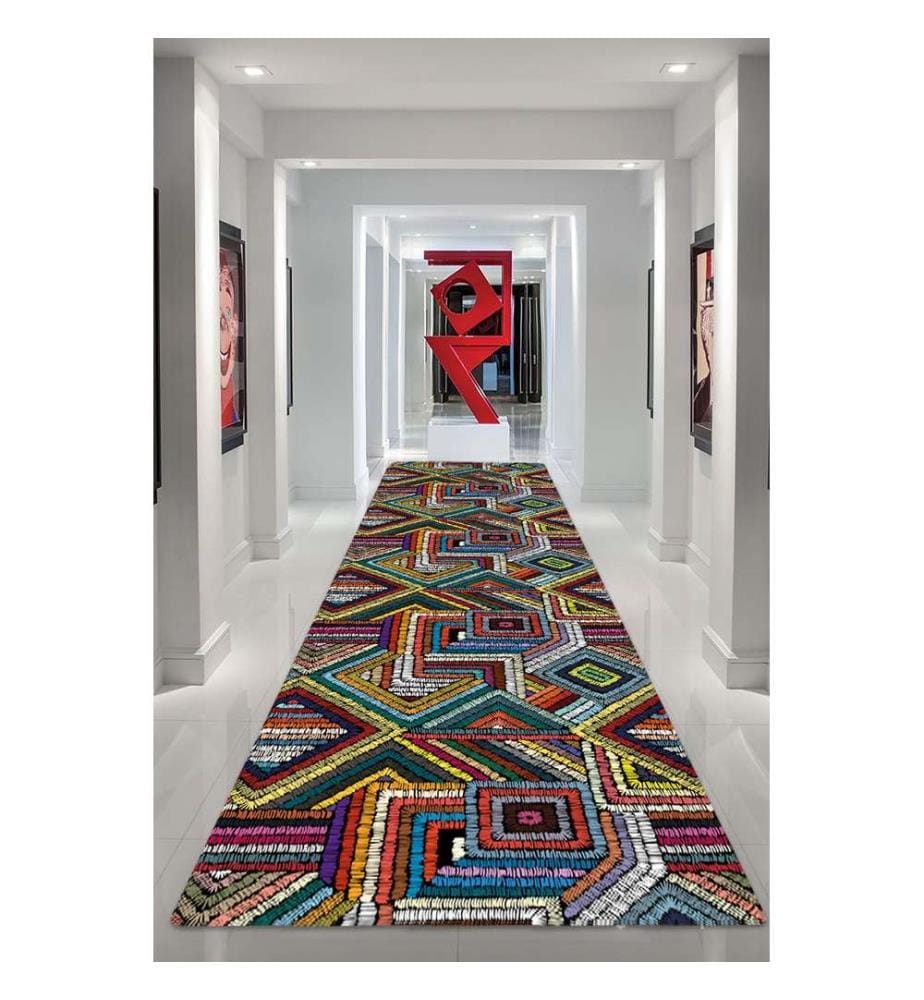 Teppich, Mehrfarbig, 100% Polyester, 150 x 240 cm