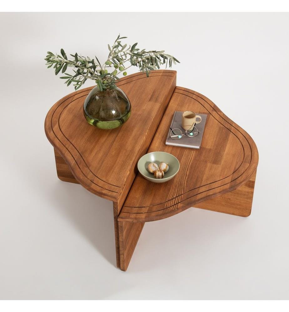 Table basse, châtaigne, bois massif