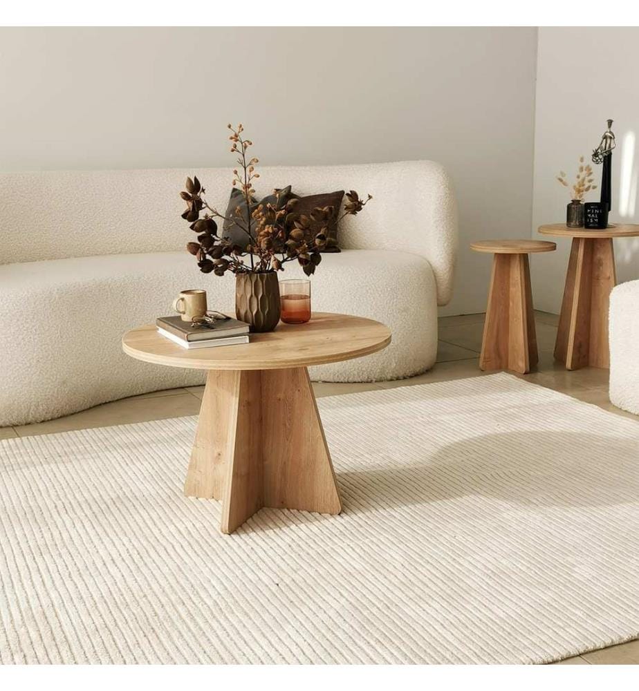 Table basse, Chêne Saphir, Panneau de particules mélaminé