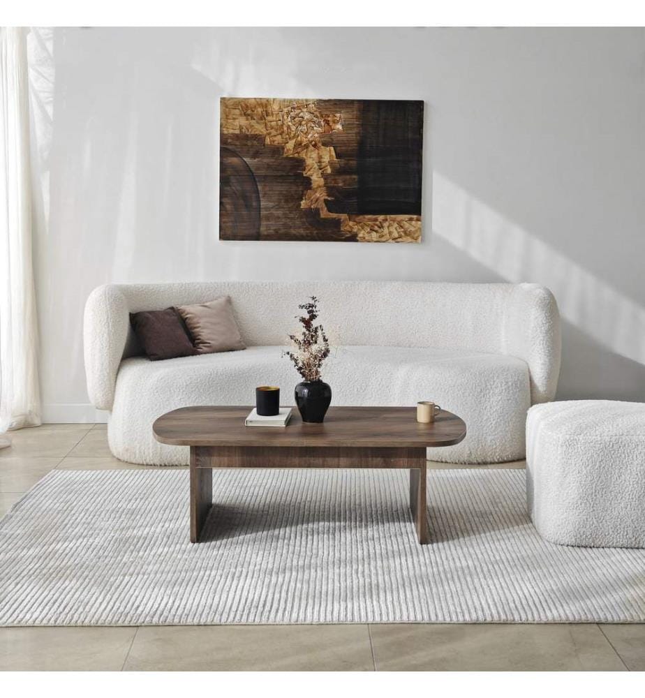 Couchtisch, Walnuss, 100 % MELAMINBESCHICHTETE SPANPLATTE