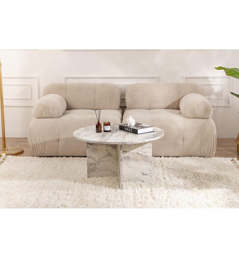 Table basse, marbre freesia, 100 % MDF