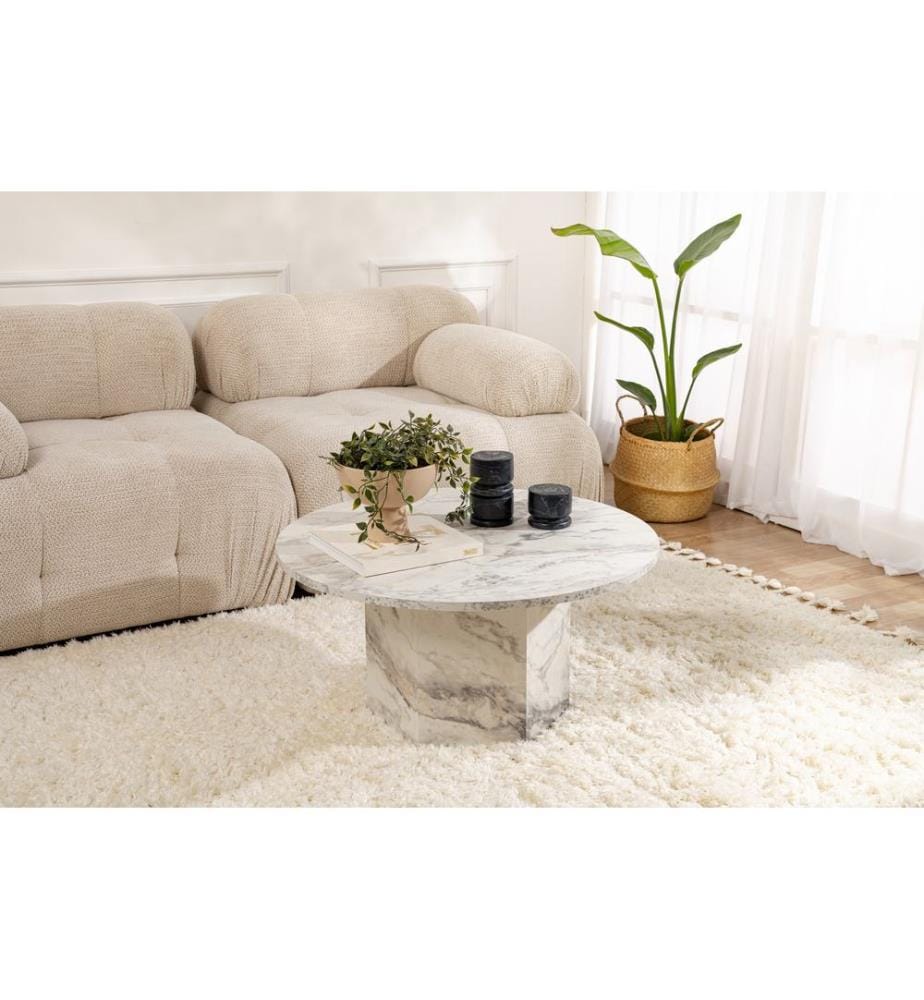 Table basse, marbre freesia, 100 % MDF