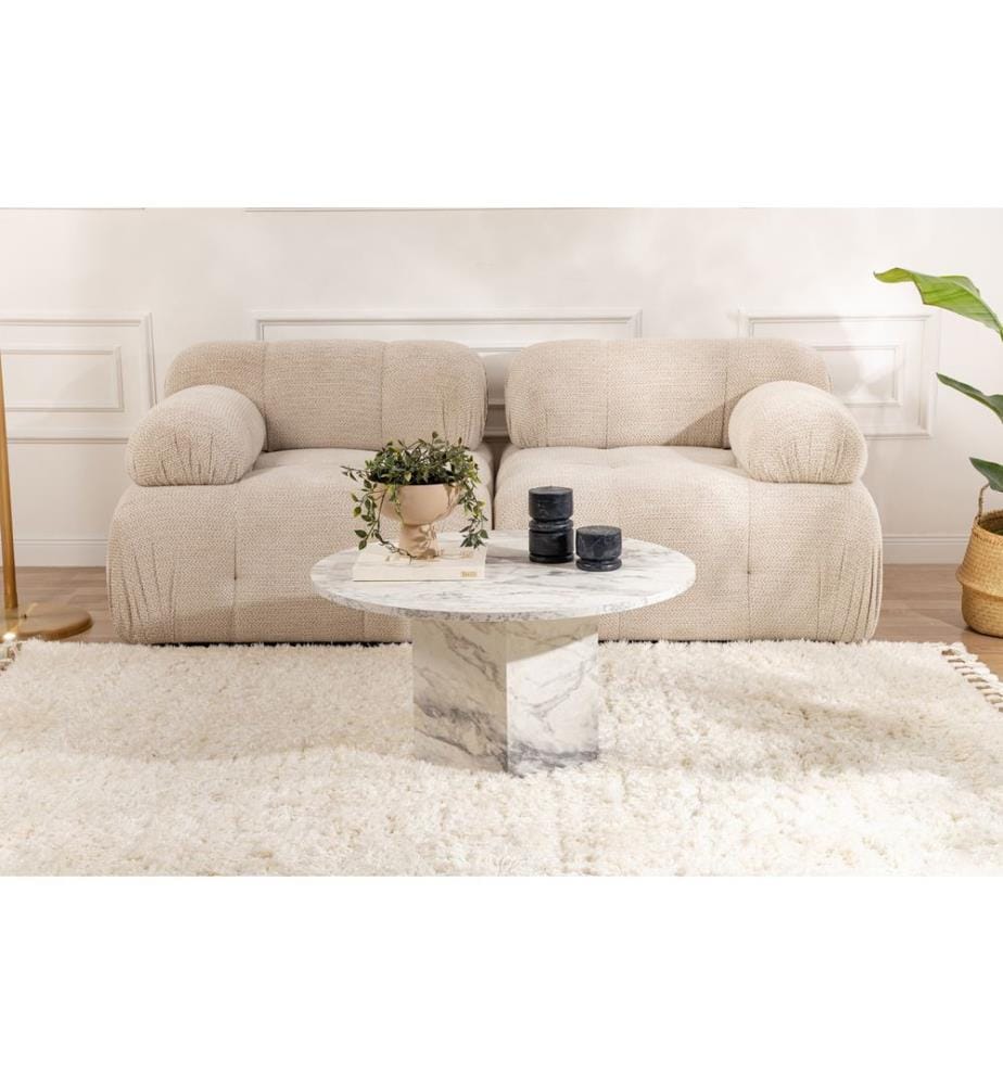Table basse, marbre freesia, 100 % MDF