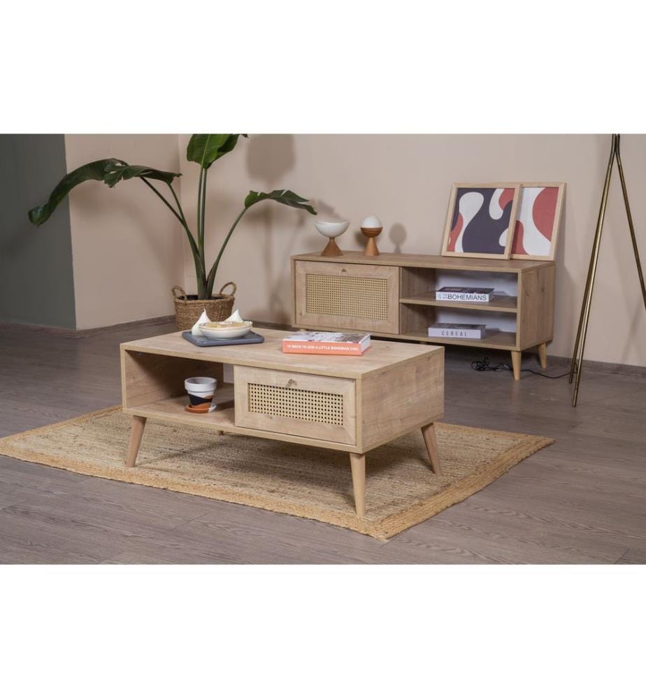 Couchtisch, Eiche, 100 % MELAMINBESCHICHTETE SPANPLATTE