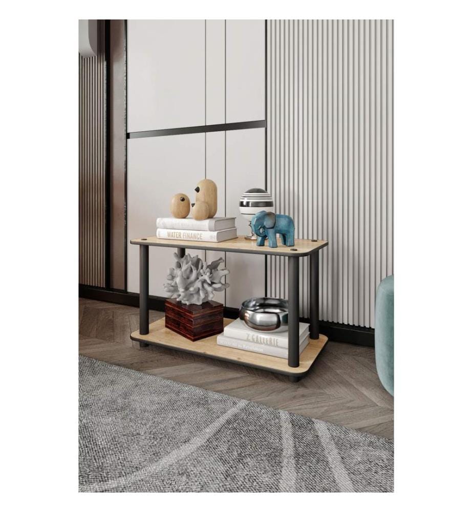 Couchtisch, Eiche, 100 % MDF, Holzbeine