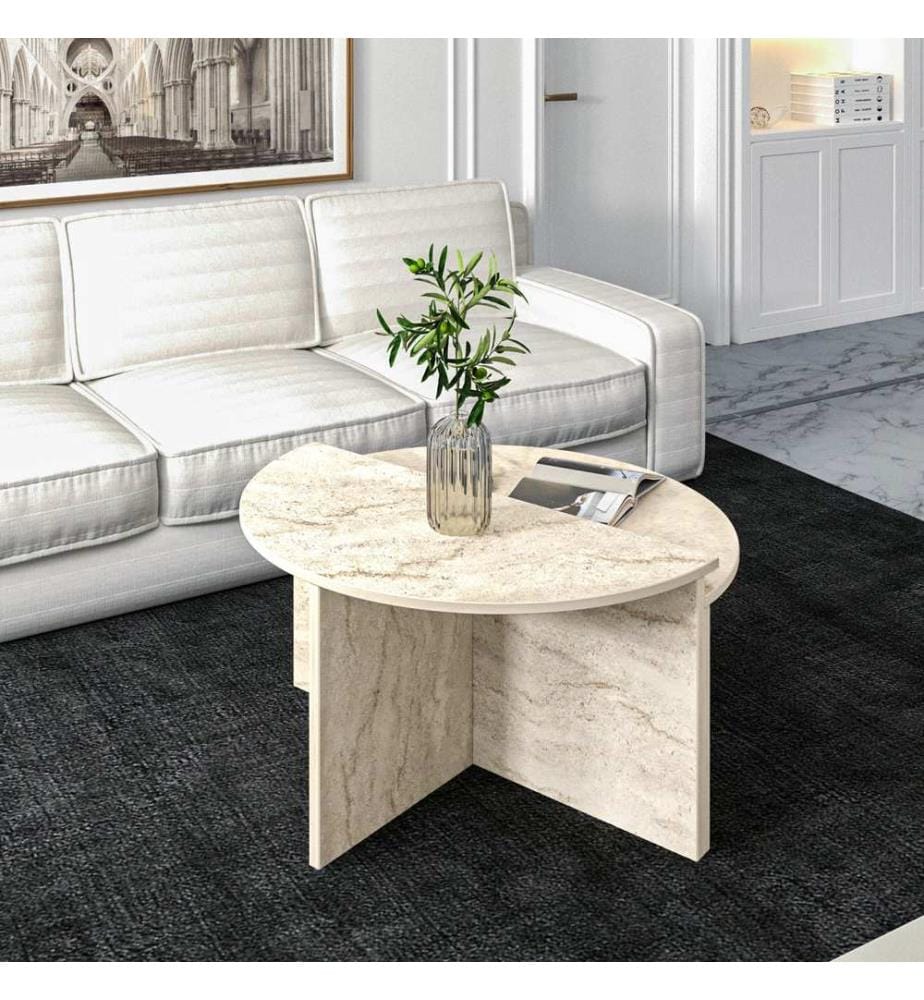 Couchtisch, Travertin, 100 % MELAMINBESCHICHTETE SPANPLATTE