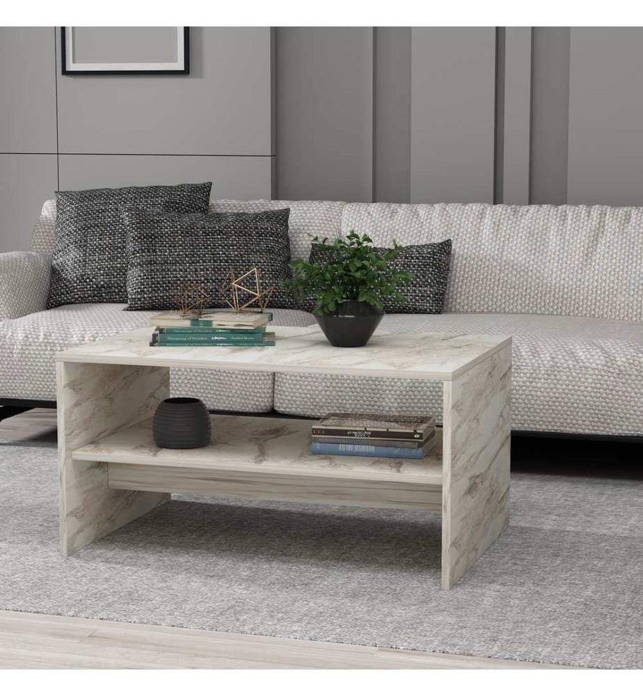 Couchtisch, Ephesus-Marmor, 100 % MELAMINBESCHICHTETE SPANPLATTE