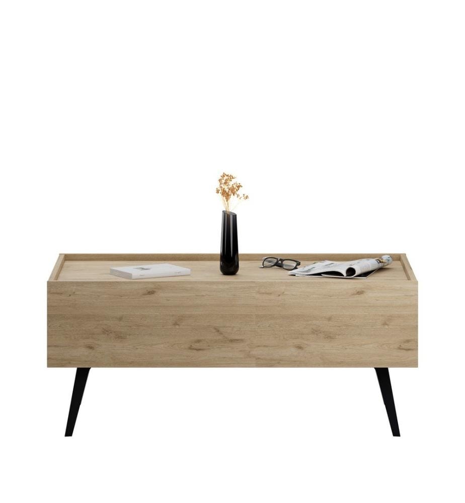 Table basse, chêne, panneau de particules 100 % mélaminé