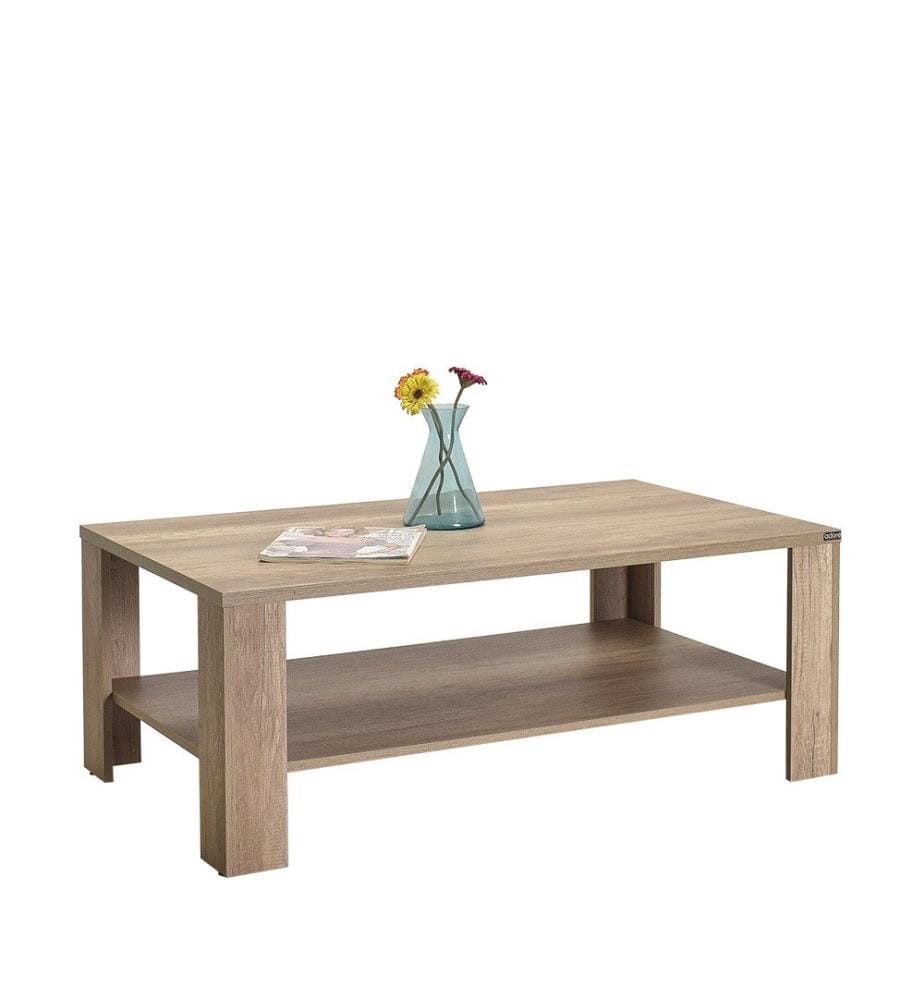 Table basse, noyer clair, panneau de particules 100 % mélaminé