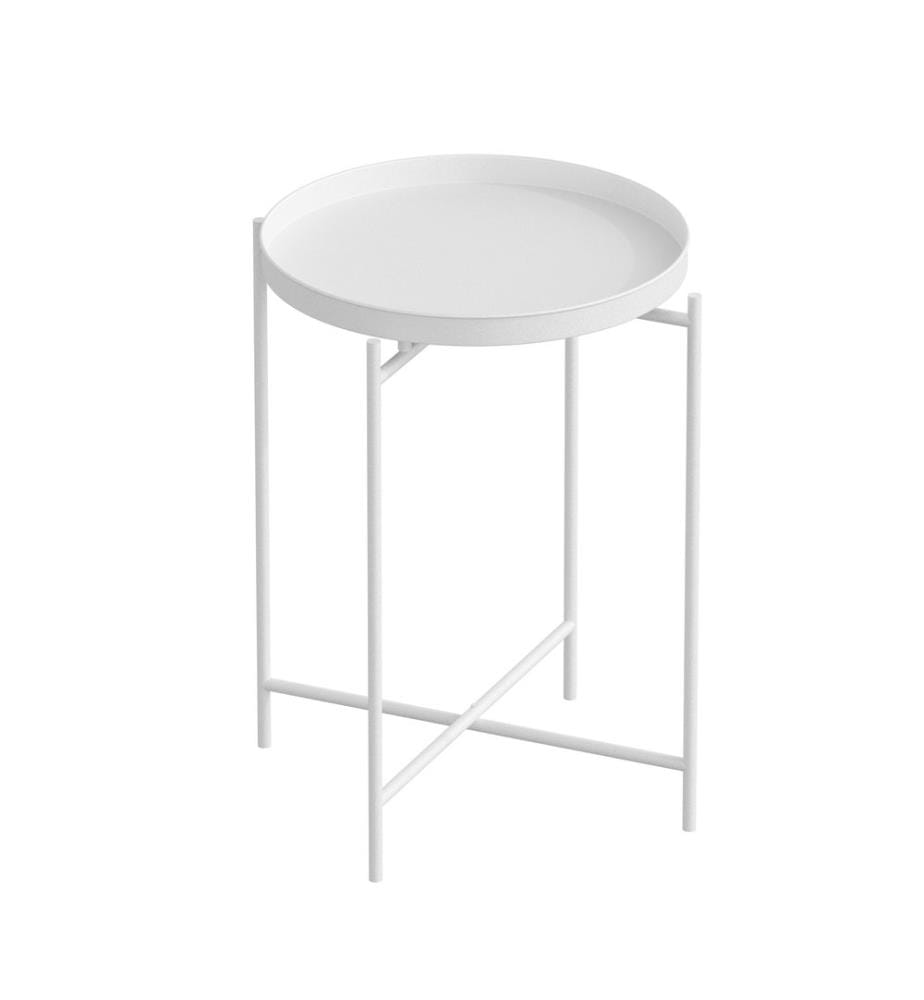 Table à café, Blanc, Métal