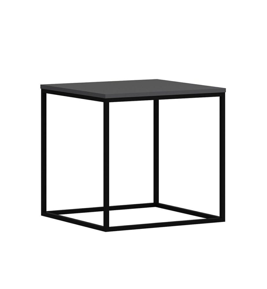 Table basse, anthracite, panneau de particules mélaminé, structure métallique