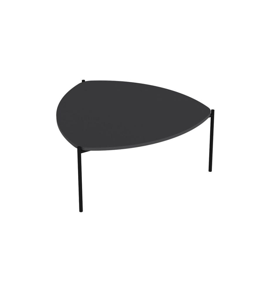 Table basse, Anthracite, panneau de particules mélaminé, structure métallique
