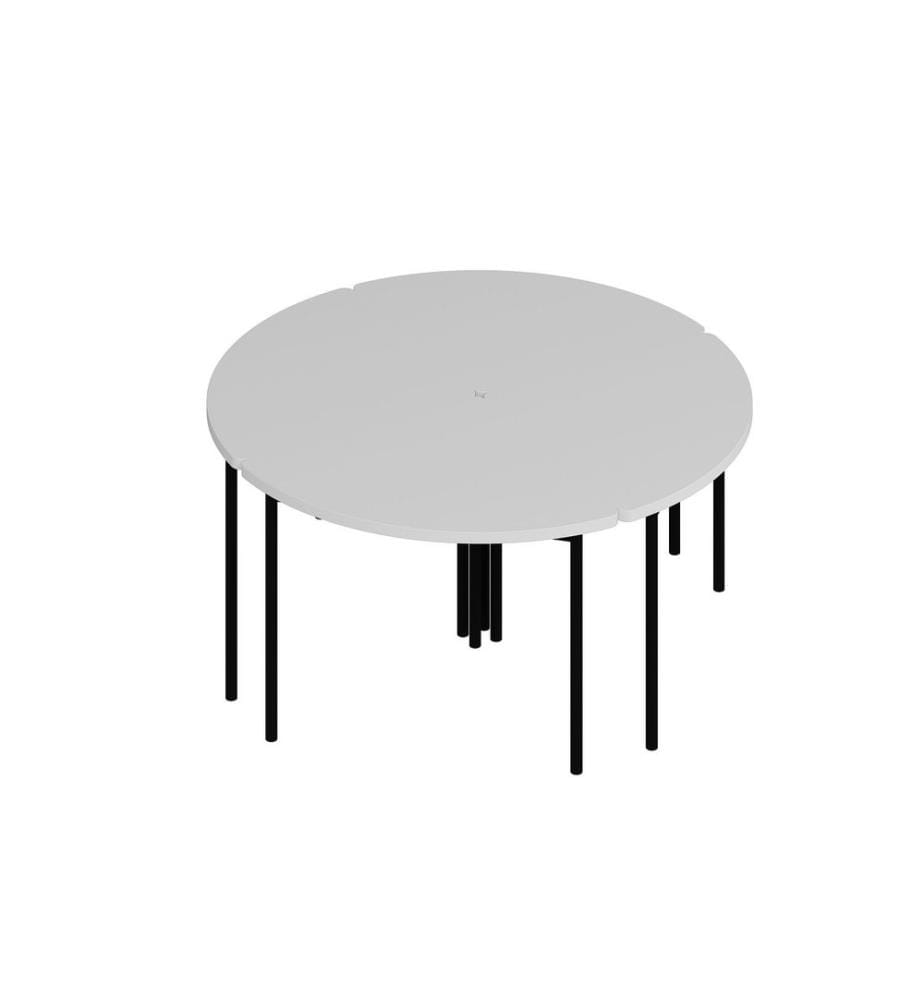 Table basse, blanc, PANNEAU DE PARTICULES ENTIÈREMENT REVÊTU DE MÉLAMINE