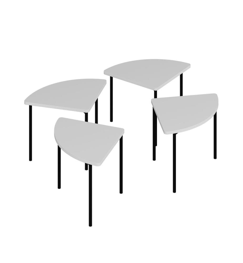 Table basse, blanc, PANNEAU DE PARTICULES ENTIÈREMENT REVÊTU DE MÉLAMINE