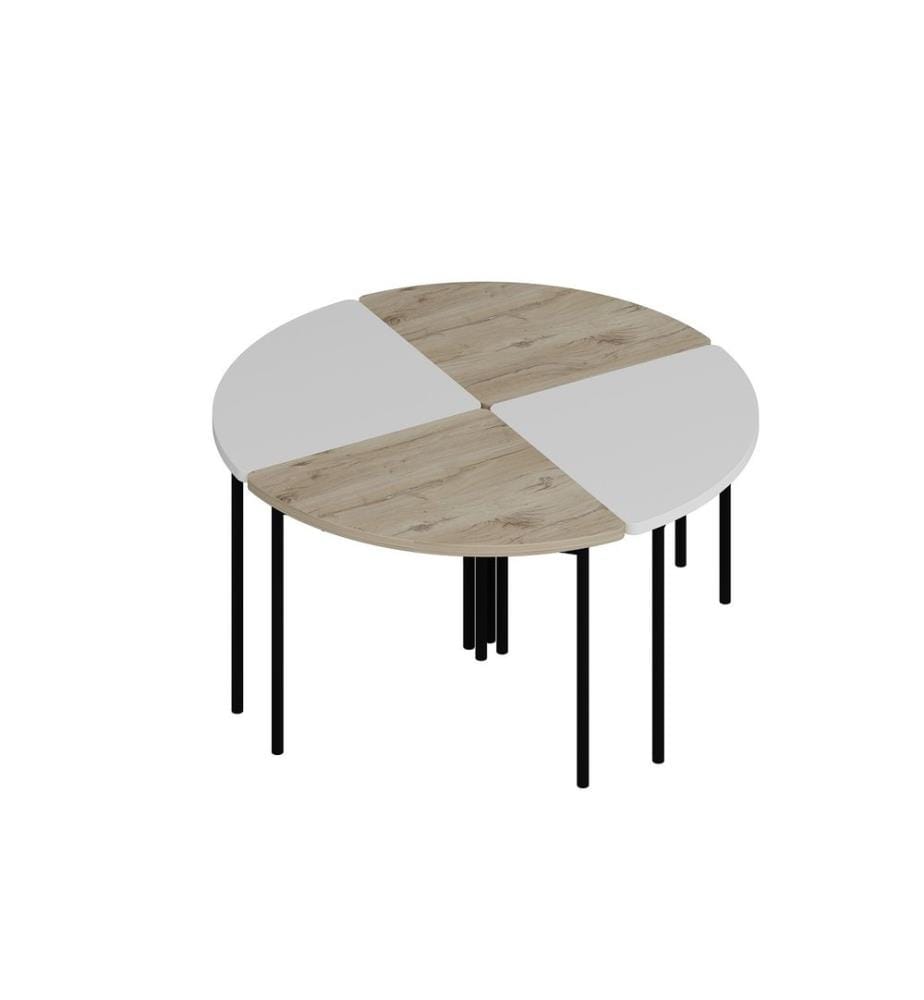 Table basse, blanc, PANNEAU DE PARTICULES ENTIÈREMENT REVÊTU DE MÉLAMINE