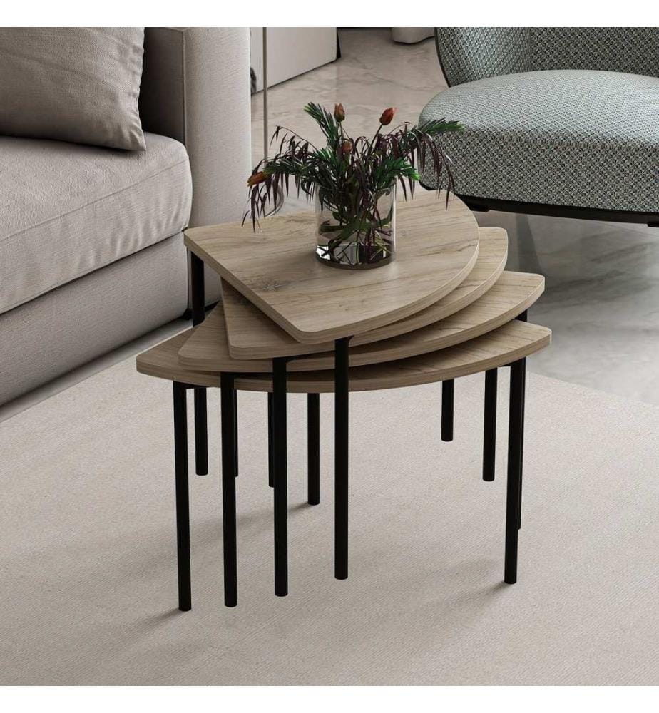 Couchtisch, Walnuss, 100 % MELAMINBESCHICHTETE SPANPLATTE