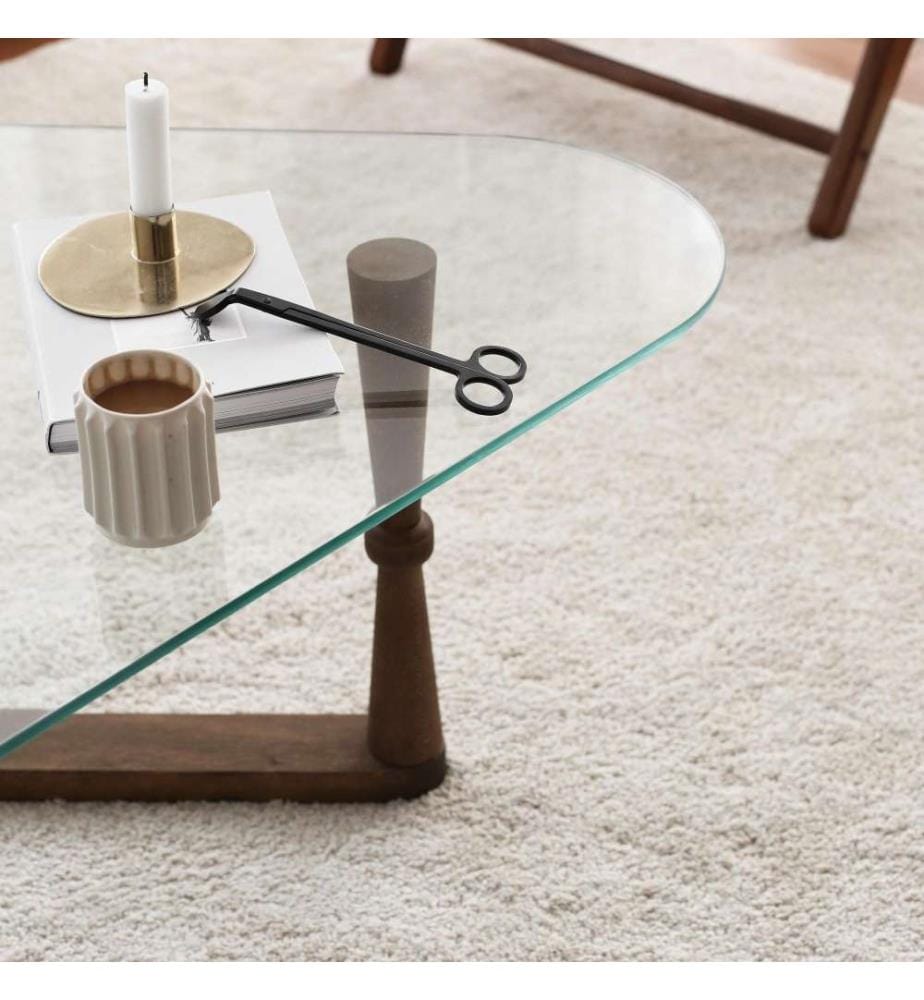 Table basse, noyer, pin massif