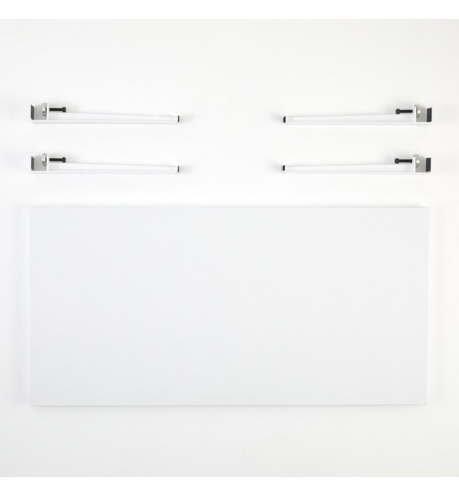 Table basse, blanc, panneau de particules mélaminé