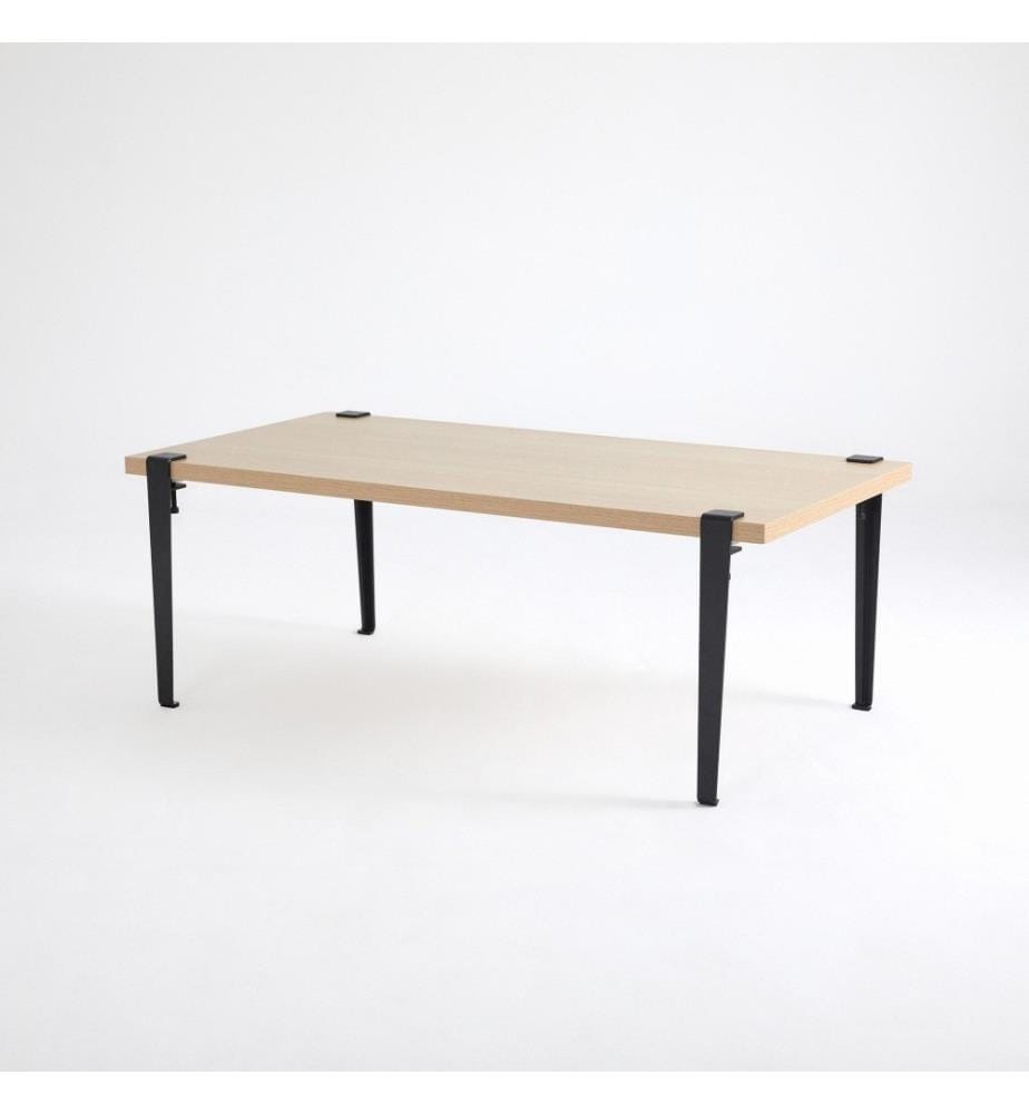Couchtisch, Holz, Schwarz, Melaminbeschichtete Spanplatte