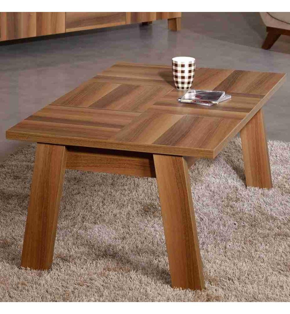 Couchtisch, Braun, Melaminharzbeschichtete Spanplatte
