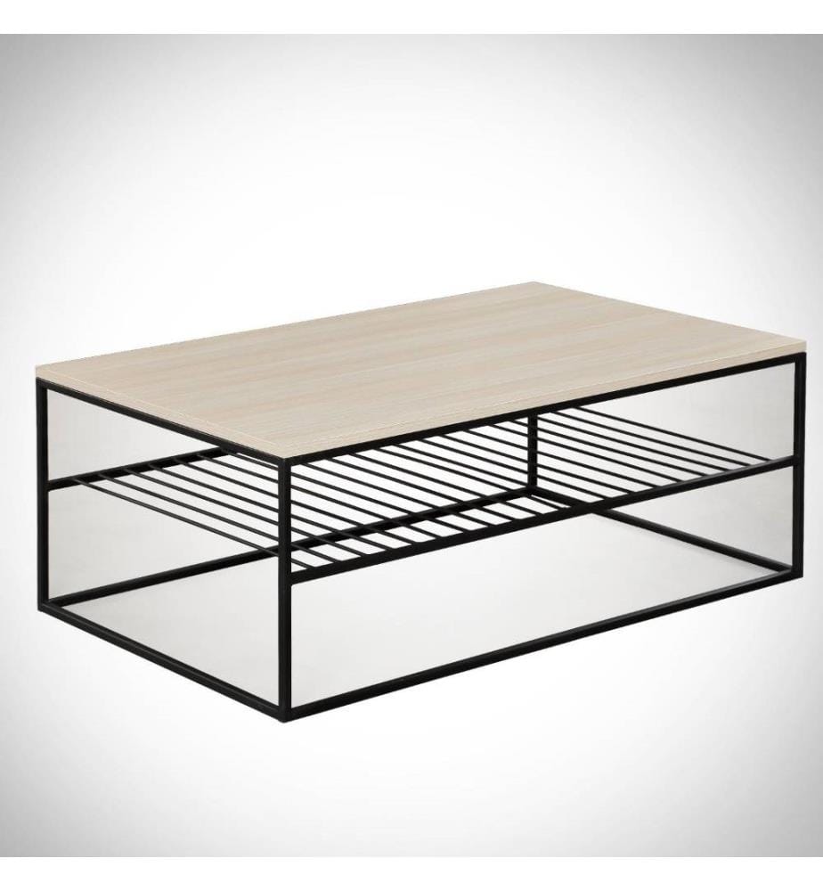 Table basse, chêne, panneau de particules mélaminé