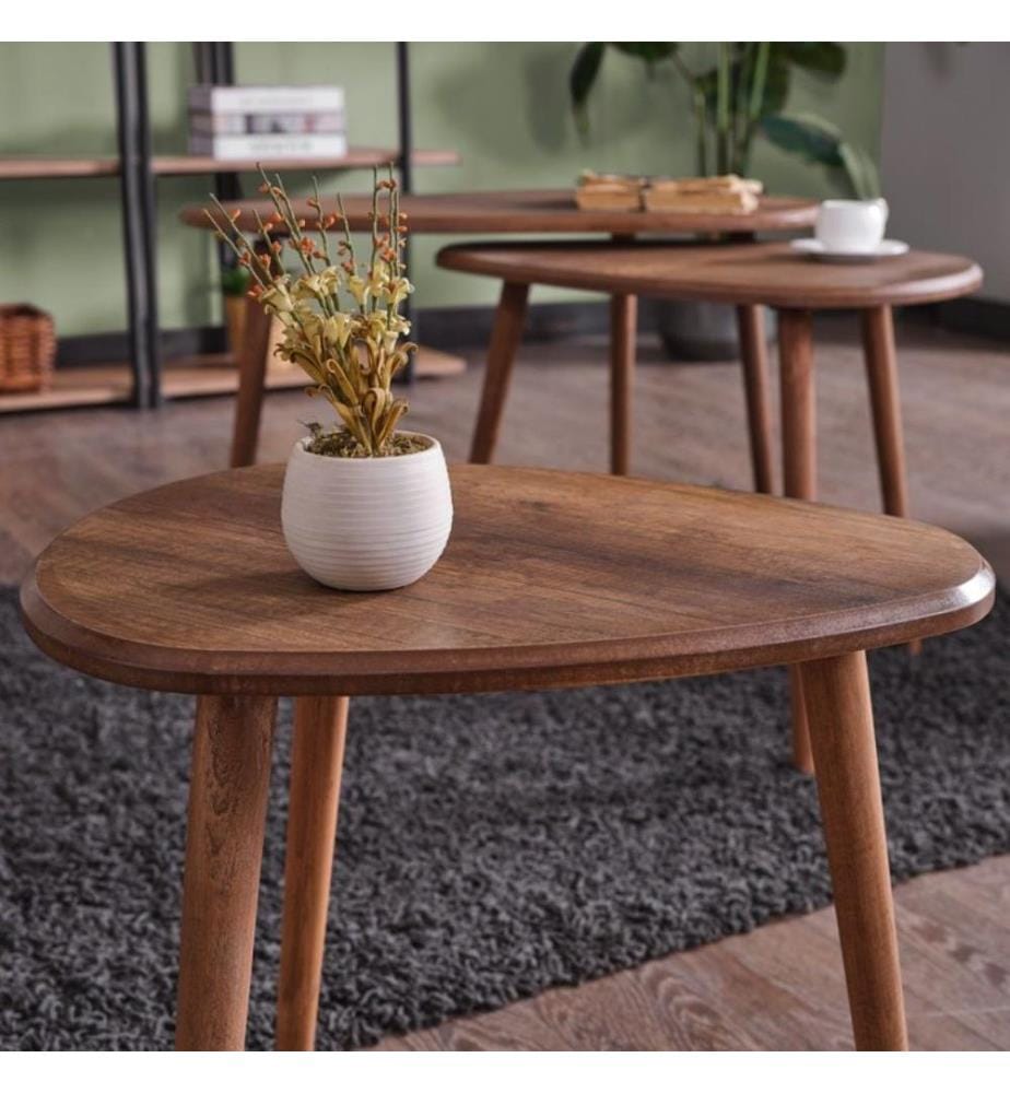 Couchtischset, Nussbaum, 100 % MDF